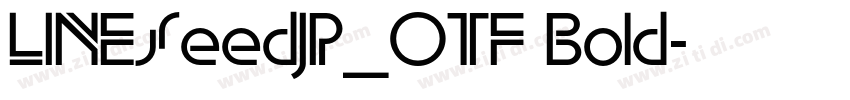 LINESeedJP_OTF Bold字体转换